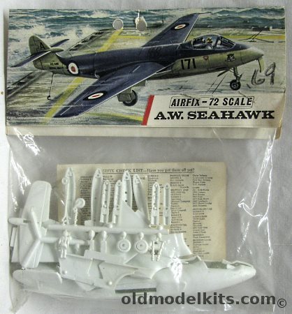 Airfix 1/72 A.W. Seahawk - RAF or Luftwaffe - Bagged, 105 plastic model kit